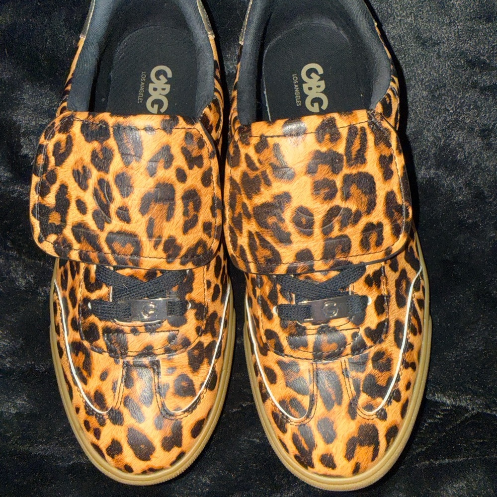 G by Guess Leopard and Black Women's Sneakers